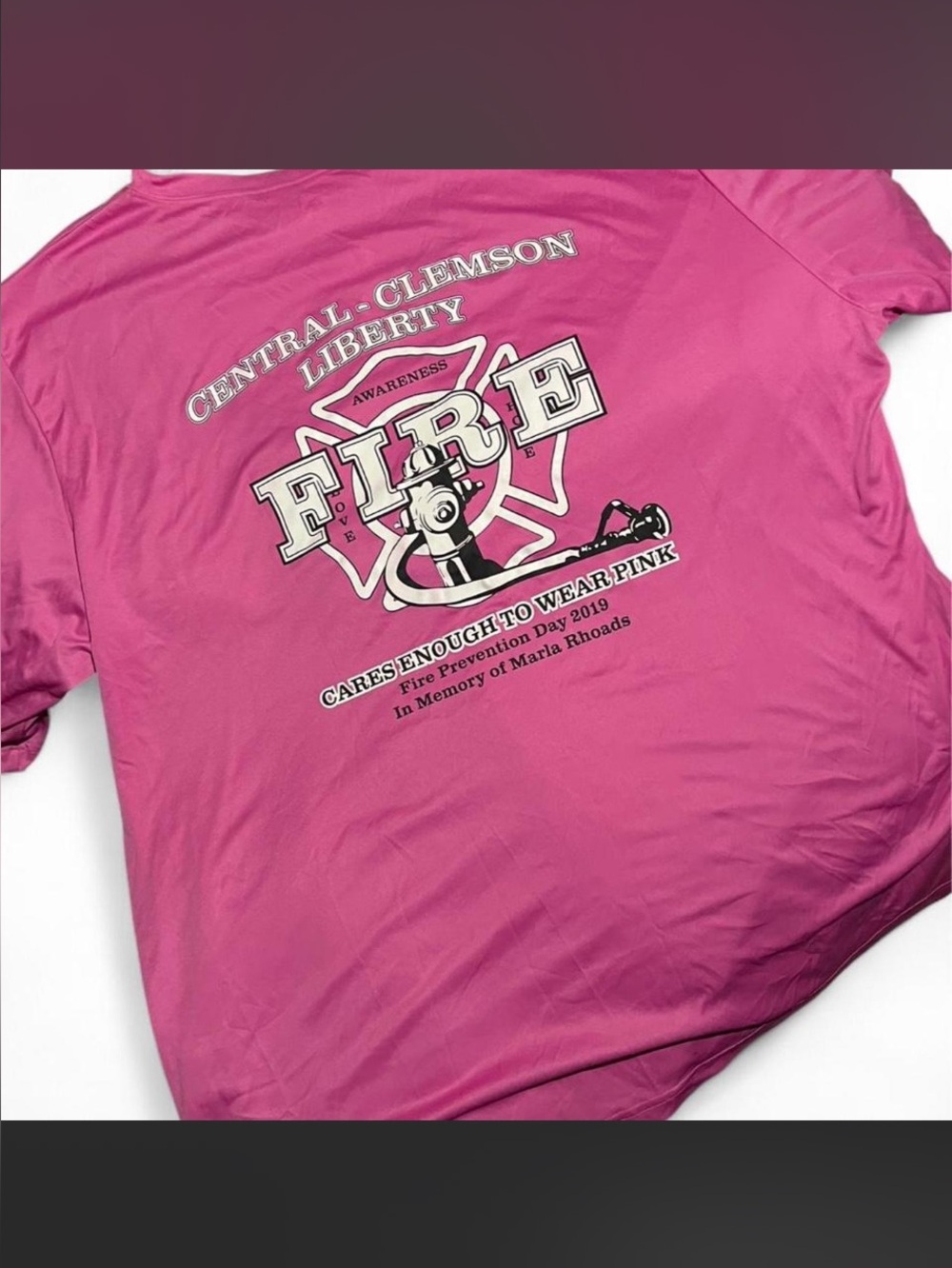 Pink Central-Clemson FD Breathable 50/50 Blend Evolution T-Shirt XL